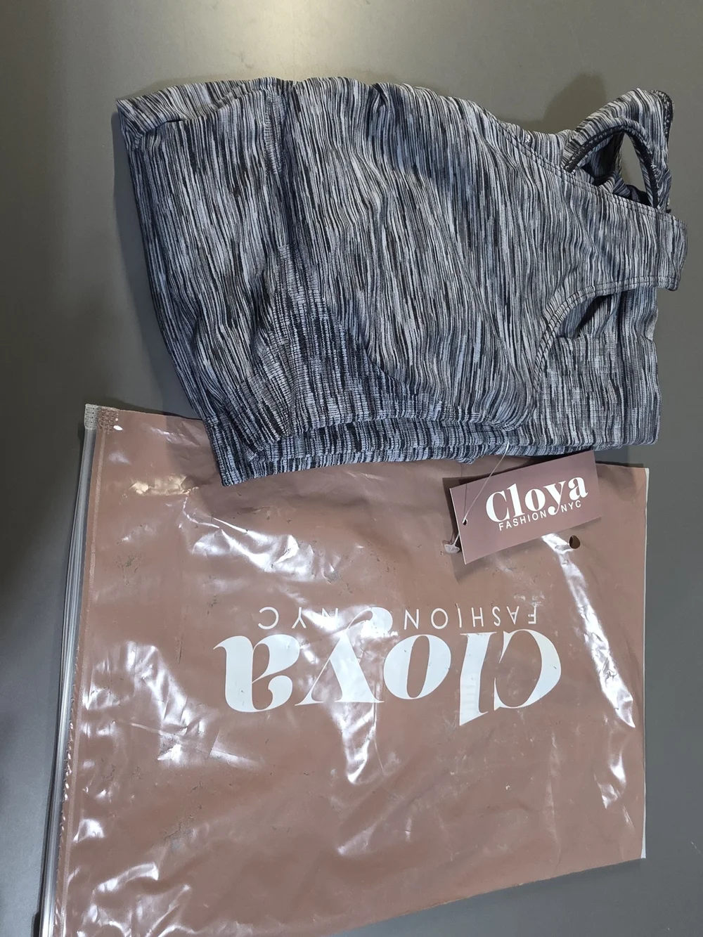 Gray Space-Dyed Racerback Performance Tank - Picture 5 of 5